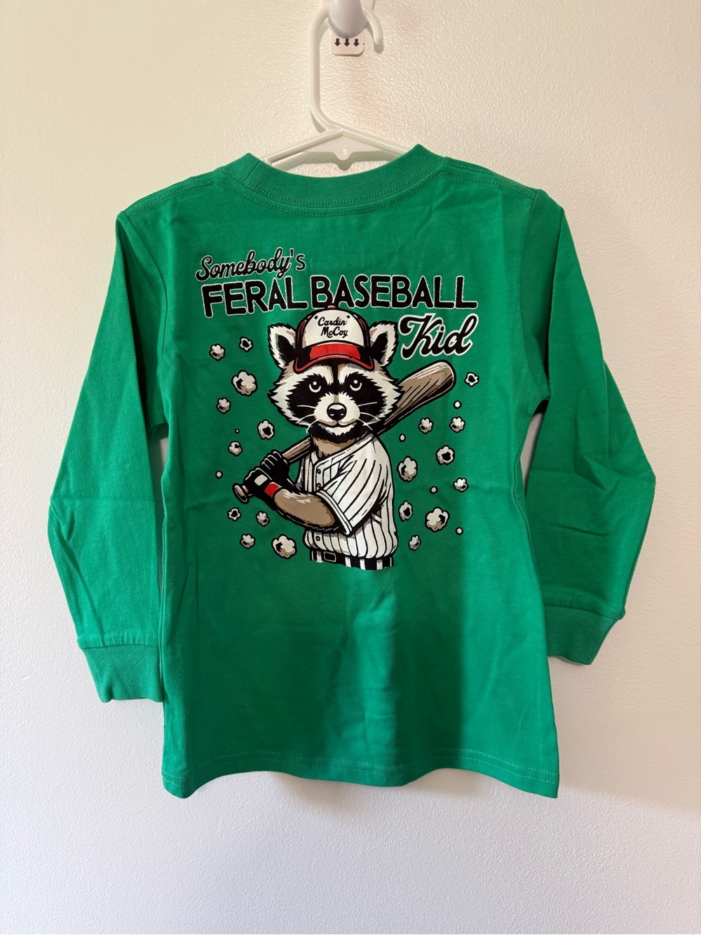 Cardin McCoy ‘Feral Baseball Kid' Graphic Long-Sleeve Tee